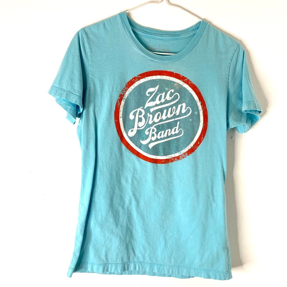 Light Blue Graphic Tee Zac Brown